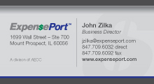 ExpensePort business card